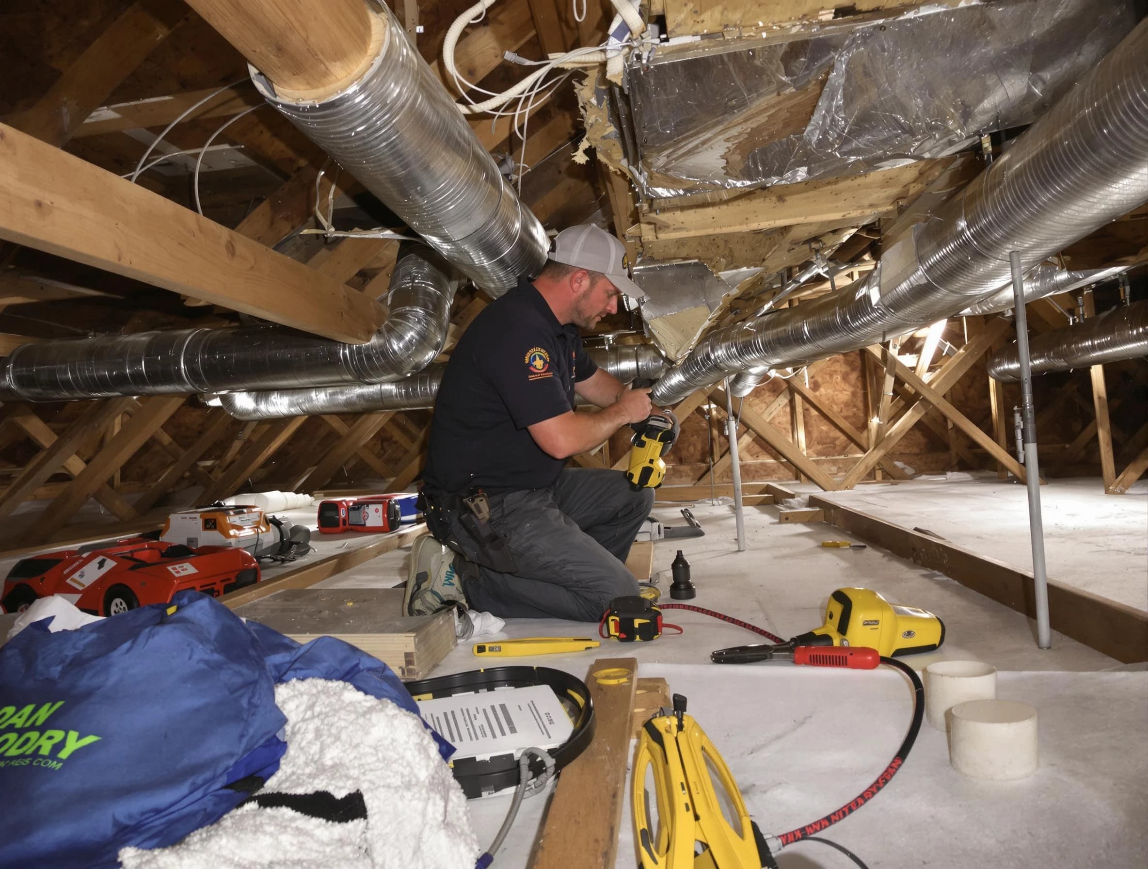 Professional air duct repair by Dedham Air Duct Cleaning in Dedham