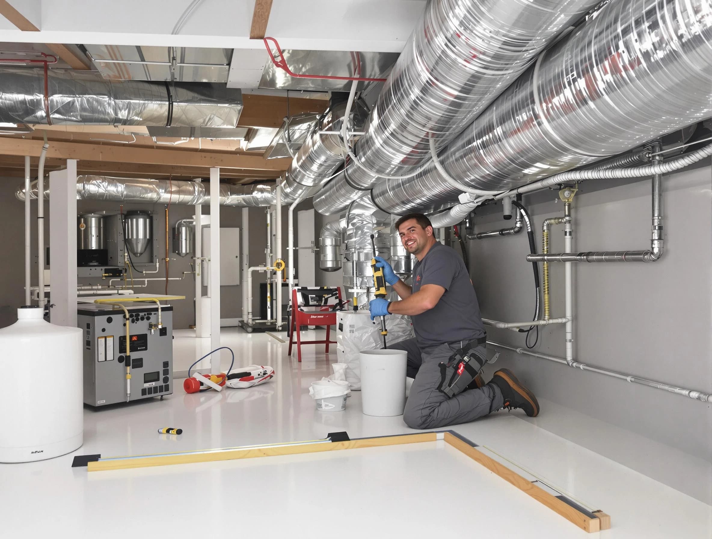 Professional duct sealing service by Dedham Air Duct Cleaning in Dedham