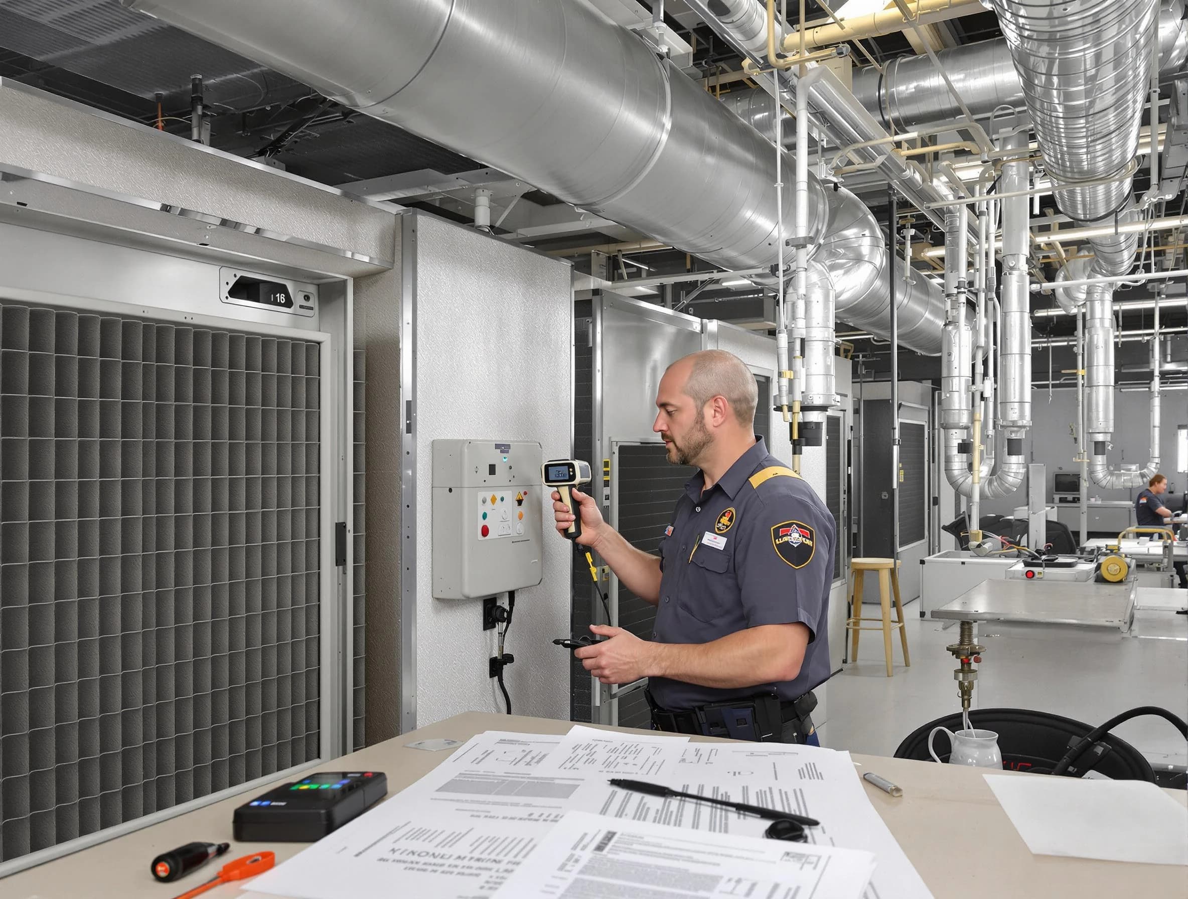 Professional filter system inspection by Dedham Air Duct Cleaning in Dedham