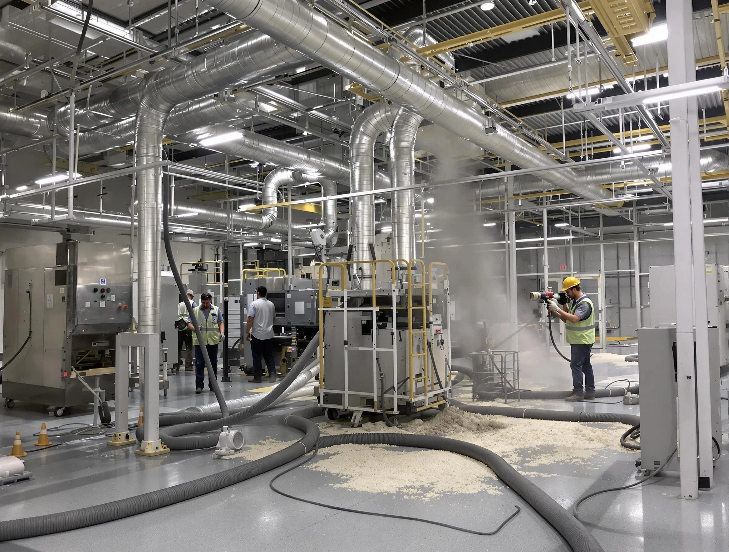 Heavy-duty industrial duct cleaning by Dedham Air Duct Cleaning in Dedham