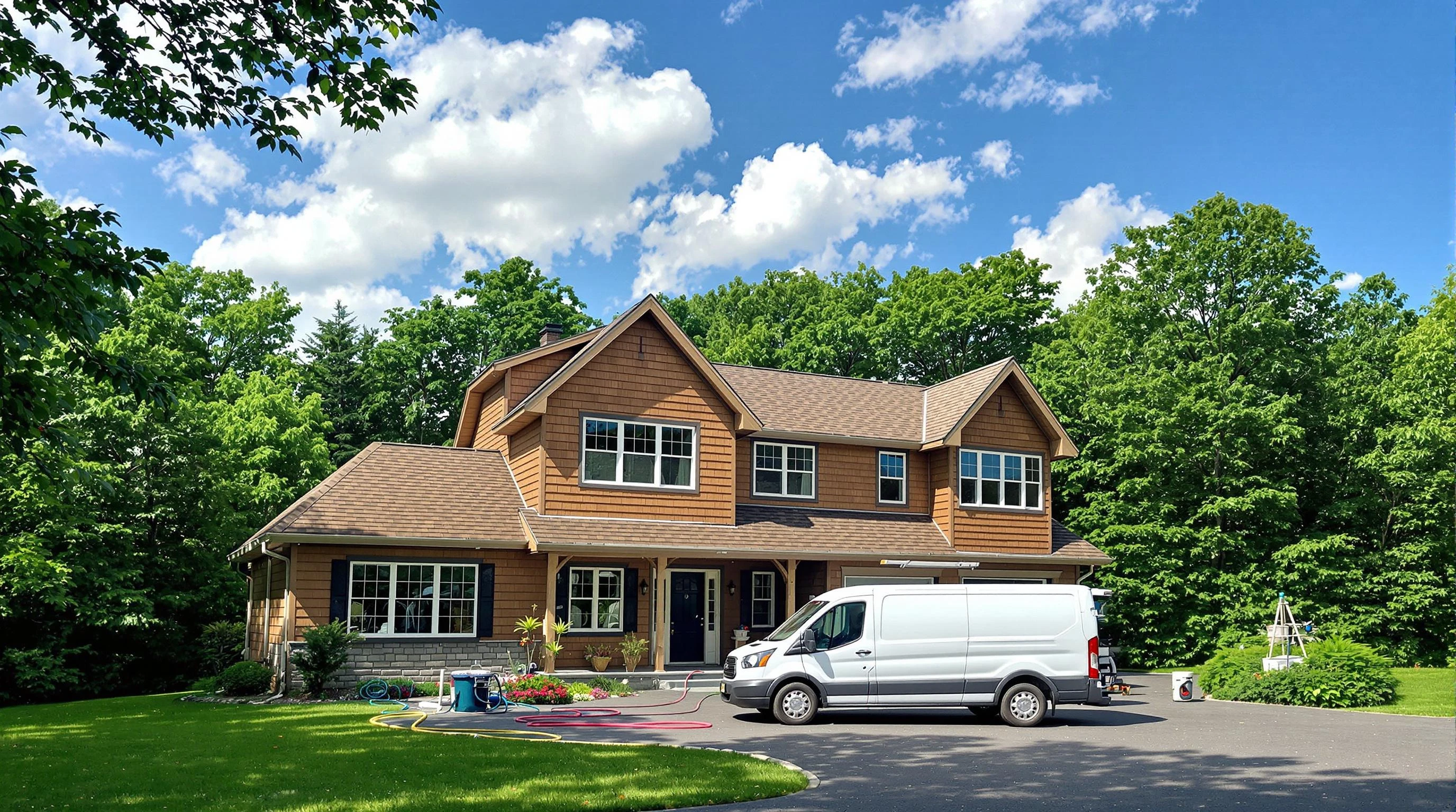 Dedham Air Duct Cleaning air duct cleaning crew working in Canton, MA