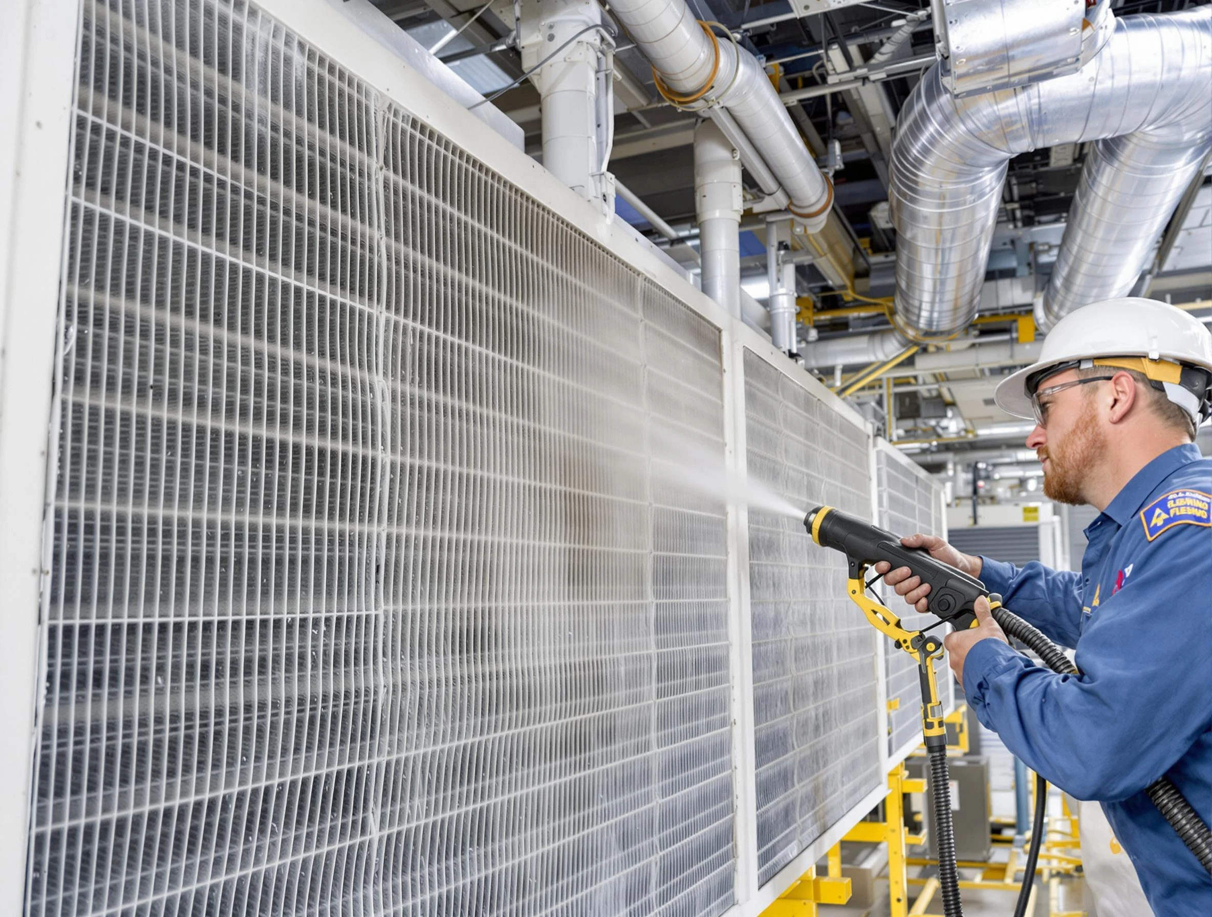 Professional commercial coil cleaning by Dedham Air Duct Cleaning in Dedham