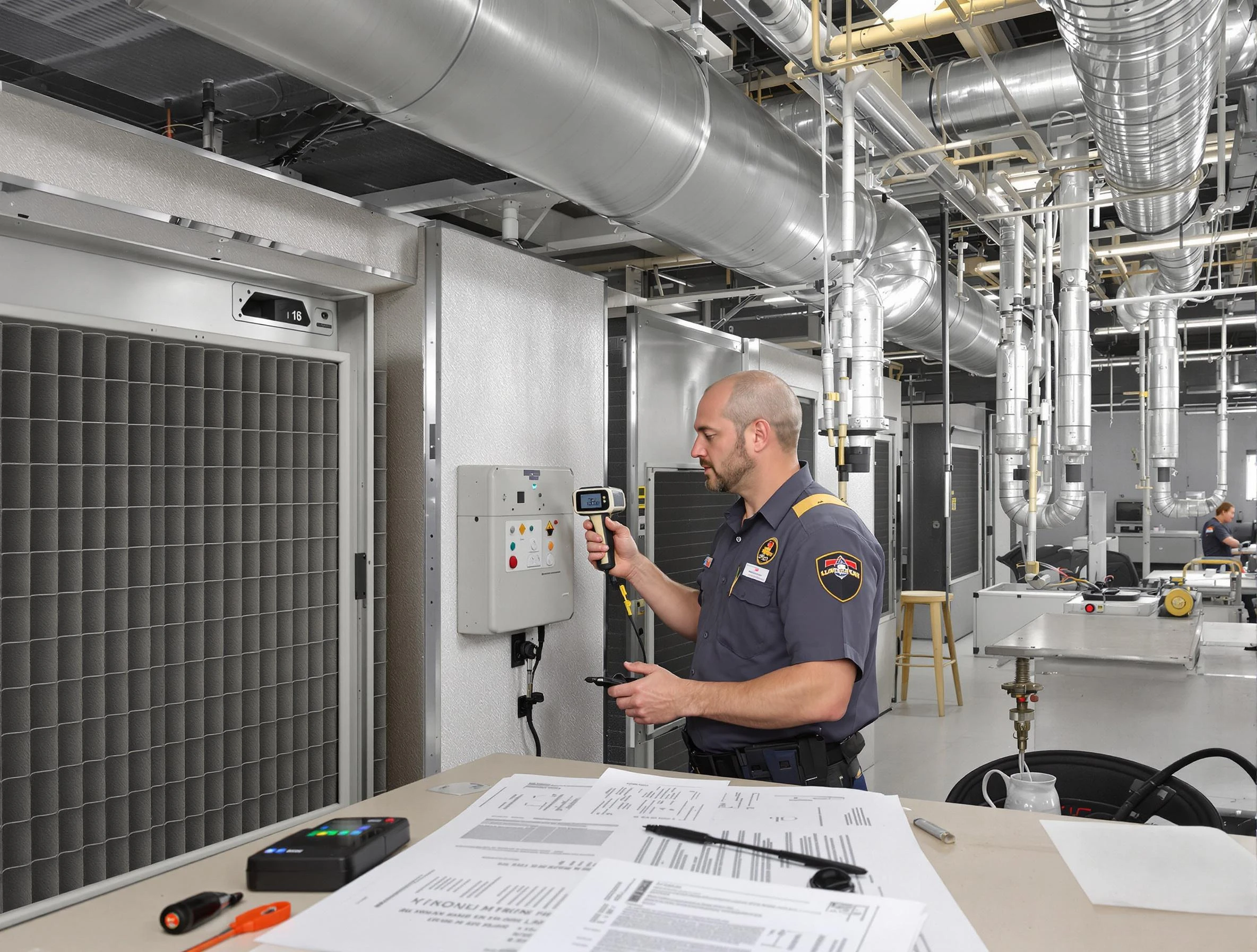 Professional filter system inspection by Dedham Air Duct Cleaning in Dedham